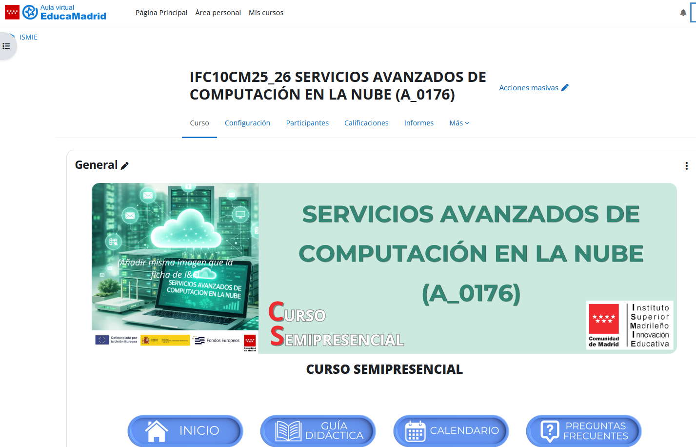 Previsualización del aula virtual